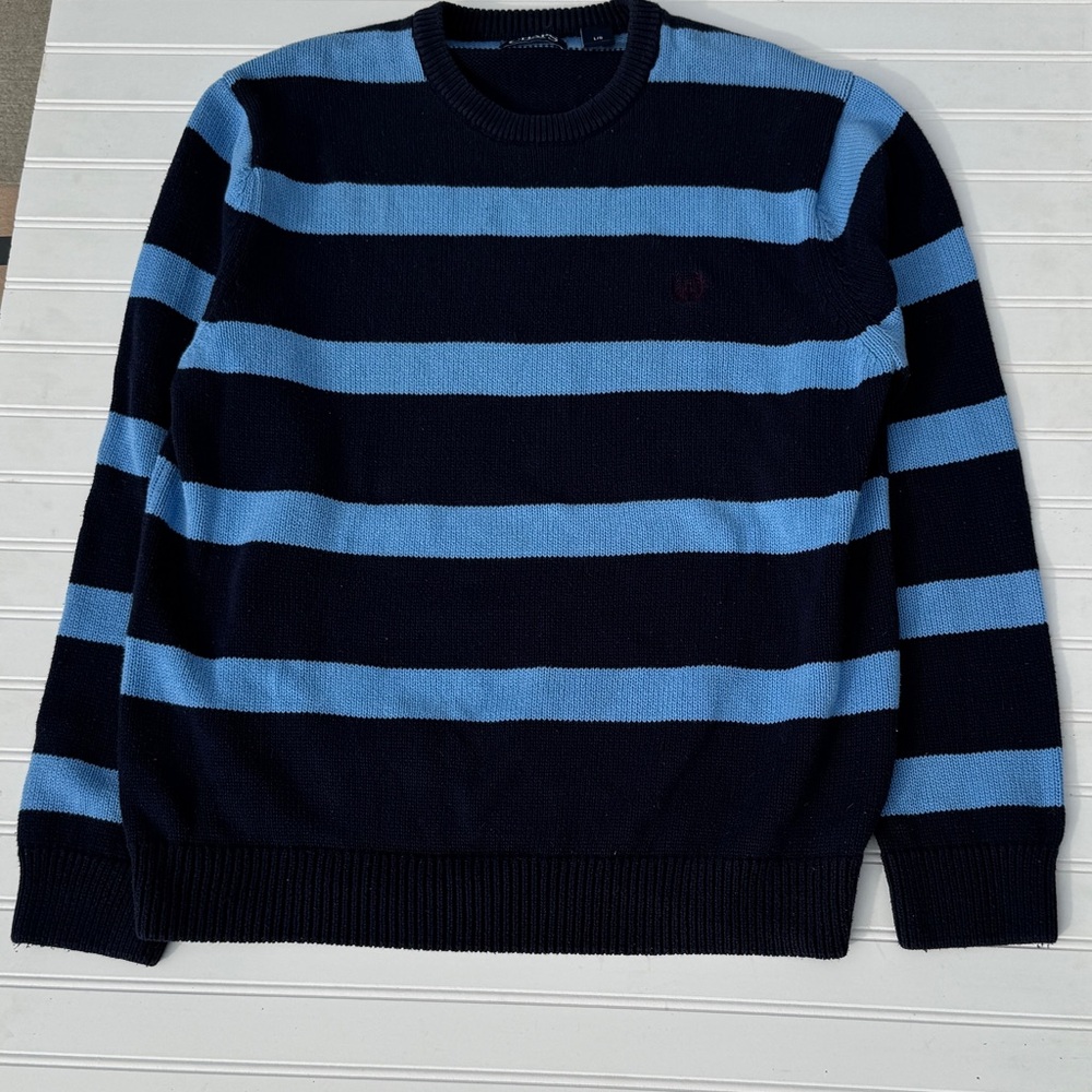 Chaps Men’s Striped Crewneck Sweater – Size L